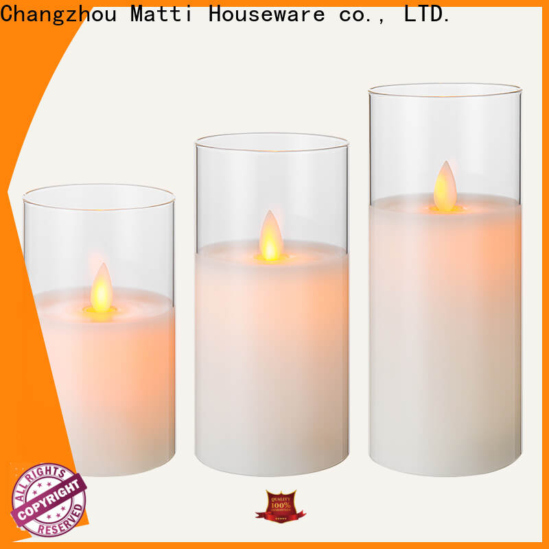 wholesale battery operated candles with moving flame price for wedding decoration | Matti&#39;s Candles