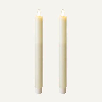 D2.2cm Real Flame Led Candle Set Of 2 for home decoration