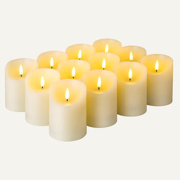 Flameless led candles with remote Set Of 12